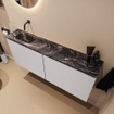 MONDIAZ TURE-DLUX Meuble toilette - 120cm - Cale - EDEN - vasque Lava - position gauche - sans trou de robinet SW1103745