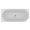 Riho Desire baignoire d'angle baignoire acrylique 184x84cm avec siphon avec plinthe LED installation en angle gauche blanc brillant SW412177