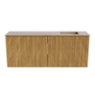 Mondiaz JOYA-DLUX 100cm toiletmeubel - kleur Oak - Wastafel FAYE positie Rechts 1 kraangat kleur Saba. SW1424172