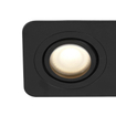 QAZQA Alberto Ensemble de spots encastrés - 2 spots - 11x17,5cm - lampe LED claire incluse - IP44 - Rectangulaire - Noir SW1477241