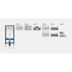 Geberit DuofixBasic UP100 Delta inbouwreservoir voor wand wc - 112cm - 12cm - wandankers TWEEDEKANS OUT14713