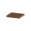 INK 35d étagère murale - 40x35x3.5cm - bord avant chanfreiné - pour niche - MFC Noyer SW493412