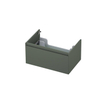 INK Wastafelonderkast - 70x45x35cm - 1 lade - greeploos - MDF lak - Mat beton groen SW416548