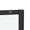 Marenza Casus Cabine de douche - 100x100x200cm - entrée d'angle - verre transparent - profil - noir mat SW773921