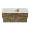 Mondiaz JOYA-DLUX Meuble de toilette 80cm - couleur Dusk - Vasque FAYE position Milieu Sans trou de robinet couleur Frappe SW1423082