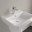 Villeroy & Boch O.novo Lave-mains 55x46cm avec trop-plein et 1 trou de robinet Blanc SW448415