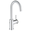 GROHE Start Classic waterbesparende wastafelkraan L-size met afvoerplug met hoge draaibare uitloop chroom SW206981