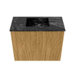 Mondiaz JOYA-DLUX Meuble de toilette 50cm - couleur Oak - Vasque FAYE position Milieu Sans trou de robinet couleur Lava SW1422034