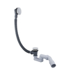 Fortifura Calvi combinaison de vidage de baignoire avec commande rotative Blanc mat SW1185851