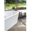 Duravit Paiova bad 177x46x130cm overloop Hoekopstelling Links acryl wit 0300912