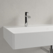 Villeroy & Boch memento 2.0 Lavabo pour porte serviettes 100x13.5x9.5cm 2 trous de robinet Blanc Alpin SW358438