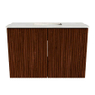 Mondiaz JOYA-DLUX 60cm meuble de toilette - couleur Ruby - Vasque FAYE position Milieu Sans trou de robinet couleur Ostra. SW1423761