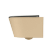 MONDIAZ LAVIE wandclosetpack - 36x53cm - diepspoel - rimless - Sand (beige) - softclose - quick-release - toiletzitting - Smoke (grijs) SW1208738