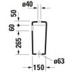 Duravit D Code Réservoir pour WC à poser avec connexion dessous Blanc 0315247