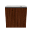 Mondiaz JOYA-DLUX Meuble de toilette 40cm - couleur Ruby - Vasque FAYE position Milieu Sans trou de robinet couleur Glace SW1423515