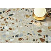 Stn ceramica carreau de sol et de mur 59.5x59.5cm 9.5mm rectifié terrazzo beige SW857376