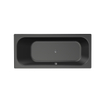 Xenz Aruba Ligbad - 180x80x48 - afvoer Midden - acryl - ebony SW103124