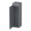 BRAUER Joy Wavy Armoire haute - 120x35x35cm - 1 porte - ouverture à gauche - sans poignée - gris mat SW1201298