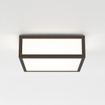 Astro Mashiko 200 Square Plafonnier 20x20x7.85cm IP44 douille E27 bronze SW378007