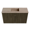 Mondiaz JOYA-DLUX Meuble de salle de bains 70cm - couleur Shadow - Vasque FAYE position Milieu Sans trou de robinet couleur Saba SW1425115