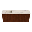 Mondiaz JOYA-DLUX 100cm meuble de toilette - couleur Ruby - Vasque FAYE position Gauche 1 trou de robinet couleur Nata. SW1425438