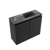 MONDIAZ TURE-DLUX Meuble toilette - 60cm - Urban - EDEN - vasque Lava - position droite - sans trou de robinet SW1103646