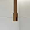 FortiFura Galeria Douche à l'italienne - 100x200cm - Clair - Bras plafond - Cuivre brossé SW957332