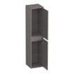 BRAUER Adore Wavy armoire haute - 160x35x35cm - 2 portes - ouvrant à gauche ou à droite - sans poignée - taupe mat SW1198522