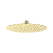 IVY Bond Ensemble de douche à effet pluie - encastré - inverseur-arrêt 2 voies - bras de douche mural 40 cm - tête de douche slim ronde 25 cm - barre de douche avec sortie - flexible de douche 150 cm - douchette 3 jets - Or brossé mat PVD SW1032963