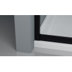 FugaFlow Efficiente Vetro Douchecabine - 80x80cm - kwartrond - zwart mat SW1470175