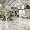 Ceralto Carraro Vein Vloertegel - 59.6x119.4cm - 8.5mm - gerectificeerd - Calacatta venna oro SW787189