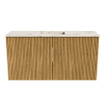 Mondiaz JOYA-DLUX Meuble de salle de bains 80cm - couleur Chêne - Vasque FAYE position Milieu Sans trou de robinet couleur Nata SW1424007