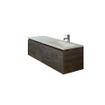 HR Badmeubelen Thin lavabo résine de synthèse 140,5x2x45,5cm cuve DR blanc mat 1trr SW235809