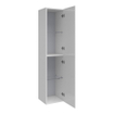 BRAUER Trust Armoire colonne 160cm avec 2 portes Blanc brillant SW8535