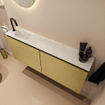 MONDIAZ TURE-DLUX Meuble toilette - 120cm - Oro - EDEN - vasque Opalo - position gauche - 1 trou de robinet SW1104455