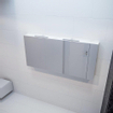 Mondiaz CUBB Armoire de toilette 150x70x16cm 3 portes Carrara SW410378