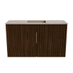 Mondiaz JOYA-DLUX 70cm toiletmeubel - kleur Walnut - Wastafel FAYE positie Midden 1 kraangat kleur Arena. SW1424327