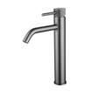 Wiesbaden Ribbd XL Mitigeur lavabo haut avec coldstart gunmetal PVD SW632110