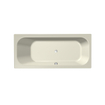 Xenz Aruba Ligbad - 180x80x48 - afvoer Midden - acryl - pergamon SW103116
