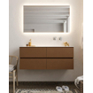 Mondiaz VICA ensemble de meuble de salle de bain - 120cm - meuble sous-vasque repos - 4 tiroirs - lavabo moon droite - sans trou de robinet XL version 60cm haut SW1089749