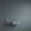 Clou Sjokker tablette téléphone/douche modèle mural or brossé PVD SW799380