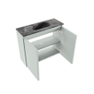 MONDIAZ TURE-DLUX Meuble toilette - 60cm - Greey - EDEN - vasque Lava - position centrale - 1 trou de robinet SW1103802