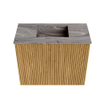 Mondiaz JOYA-DLUX 50cm toiletmeubel - kleur Oak - Wastafel FAYE positie Midden Zonder kraangat kleur Sombra. SW1424226