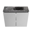 MONDIAZ TURE-DLUX Meuble de toilettes 60 cm Plata. EDEN lavabo Lava position droite. Sans trou de robinet. SW1103945