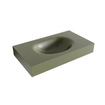 Mondiaz MOON Lavabo suspendu - 80cm - lavabo centré - bord 12cm - Solid Surface Armée SW428245