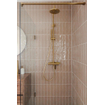 BRAUER Void paroi de douche à l’italienne en verre claire 90 x 200 cm avec traitement anticalcaire - PVD or brossé SW638708