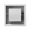 Looox Closed closetrolhouder - inbouw - 1 rol - wit mat SW519743