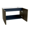 Mondiaz JOYA 70cm toiletmeubel - kleur Shadow - Wastafel FAYE positie Rechts 1 kraangat kleur Talc. SW1421400
