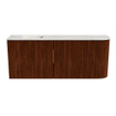 Mondiaz JOYA-DLUX 101.6cm toiletmeubel - ronding rechts kleur Ruby - Wastafel FAYE positie Links Zonder kraangat kleur Ostra. SW1423810