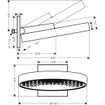 Hansgrohe Rainfinity Douche de tête murale ronde 36cm bronze brossé SW451740